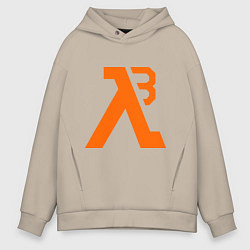 Толстовка оверсайз мужская Half-Life 3: Orange, цвет: миндальный