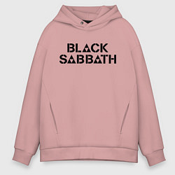 Толстовка оверсайз мужская Black Sabbath, цвет: пыльно-розовый