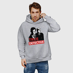 Толстовка оверсайз мужская True Detective, цвет: меланж — фото 2