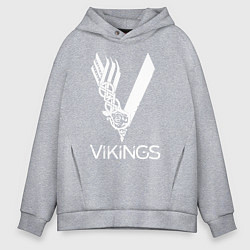 Толстовка оверсайз мужская Vikings, цвет: меланж