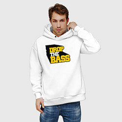 Толстовка оверсайз мужская DROP THE BASS Old School, цвет: белый — фото 2