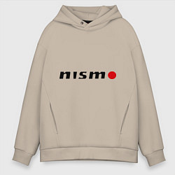 Толстовка оверсайз мужская Nissan nismo, цвет: миндальный