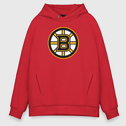 Толстовка оверсайз мужская Boston Bruins, цвет: красный