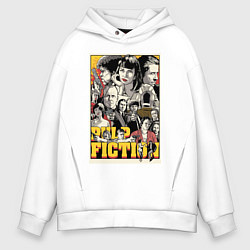 Толстовка оверсайз мужская Pulp Fiction Stories, цвет: белый