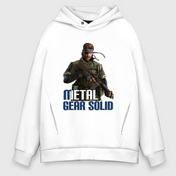 Толстовка оверсайз мужская Metal Gear Solid, цвет: белый
