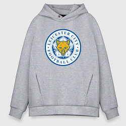 Толстовка оверсайз мужская Leicester City FC, цвет: меланж