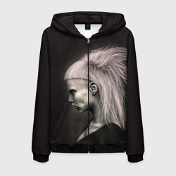 Толстовка 3D на молнии мужская Die Antwoord GIrl, цвет: 3D-черный