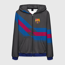 Мужская толстовка на молнии Barcelona FC: Dark style