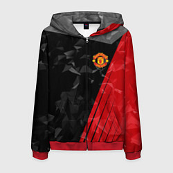 Мужская толстовка на молнии FC Manchester United: Abstract