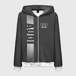 Мужская толстовка на молнии Audi: Grey Sport