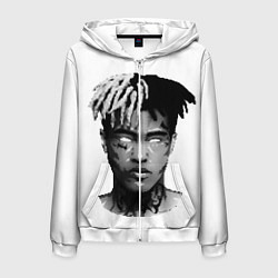 Толстовка 3D на молнии мужская XXXTentacion: Pixel Art, цвет: 3D-белый