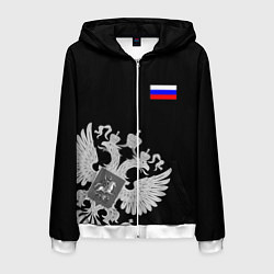 Мужская толстовка на молнии Russia: Black Collection