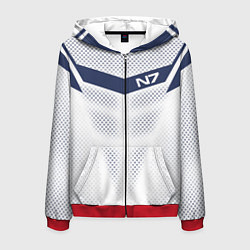 Мужская толстовка на молнии N7: White Armor