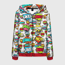 Мужская толстовка на молнии Pop art Fashion