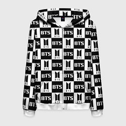 Мужская толстовка на молнии BTS B&W