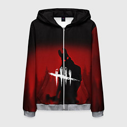Толстовка 3D на молнии мужская Dead by Daylight, цвет: 3D-меланж