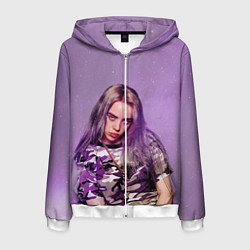 Мужская толстовка на молнии Billie Eilish: Violet Fashion