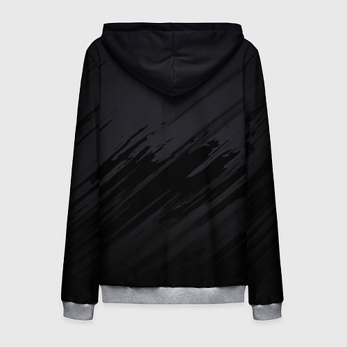 Мужская толстовка на молнии Mercedes AMG: Black Edition / 3D-Меланж – фото 2