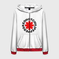 Толстовка 3D на молнии мужская RED HOT CHILI PEPPERS, цвет: 3D-красный