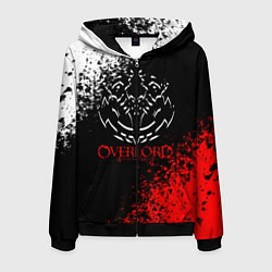 Толстовка 3D на молнии мужская Overlord, цвет: 3D-черный