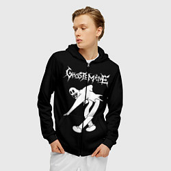 Толстовка 3D на молнии мужская GHOSTEMANE, цвет: 3D-черный — фото 2