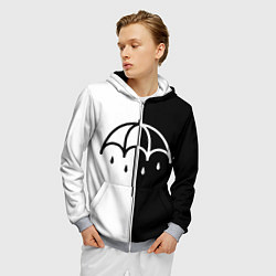 Толстовка 3D на молнии мужская BRING ME THE HORIZON, цвет: 3D-меланж — фото 2