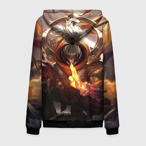 Мужская толстовка на молнии League Of Legends Джакс / 3D-Черный – фото 2