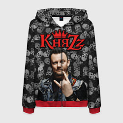 Толстовка 3D на молнии мужская Князь, цвет: 3D-красный