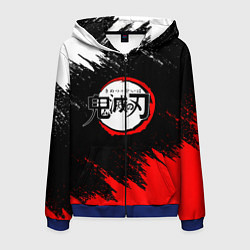 Толстовка 3D на молнии мужская KIMETSU NO YAIBA, цвет: 3D-синий