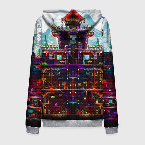 Мужская толстовка на молнии Terraria / 3D-Меланж – фото 2