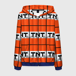 Мужская толстовка на молнии Minecraft-Динамит