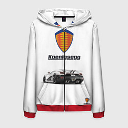 Мужская толстовка на молнии Koenigsegg