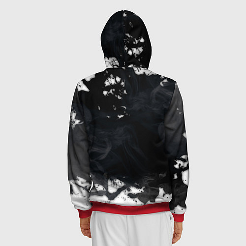 Мужская толстовка на молнии Ark Survival Evolved / 3D-Красный – фото 4