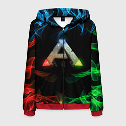 Толстовка 3D на молнии мужская Ark Survival Evolved, цвет: 3D-красный