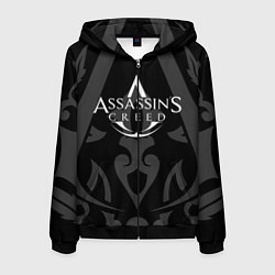 Толстовка 3D на молнии мужская Assassin’s Creed, цвет: 3D-черный