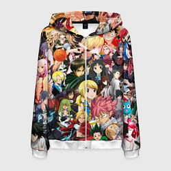 Мужская толстовка на молнии Аниме коллаж