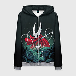 Толстовка 3D на молнии мужская Hollow Knight, цвет: 3D-меланж