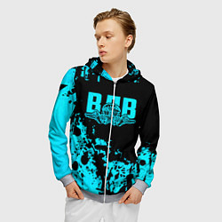 Толстовка 3D на молнии мужская ВДВ, цвет: 3D-меланж — фото 2