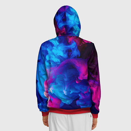 Мужская толстовка на молнии ASSASSINS CREED / 3D-Красный – фото 4