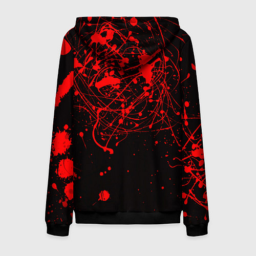 Мужская толстовка на молнии UMBRELLA CORP / 3D-Черный – фото 2