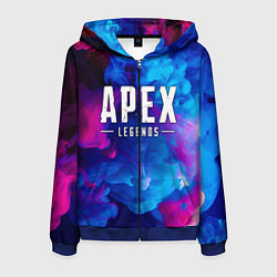 Толстовка 3D на молнии мужская APEX LEGENDS, цвет: 3D-синий