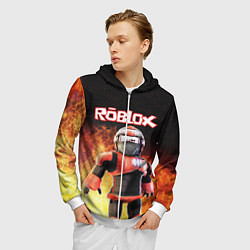 Толстовка 3D на молнии мужская ROBLOX, цвет: 3D-белый — фото 2
