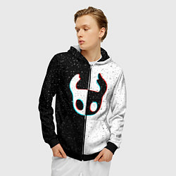 Толстовка 3D на молнии мужская Hollow Knight, цвет: 3D-черный — фото 2