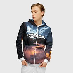 Толстовка 3D на молнии мужская ROBLOX, цвет: 3D-белый — фото 2