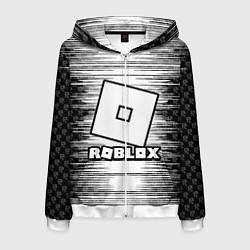 Толстовка 3D на молнии мужская Roblox, цвет: 3D-белый