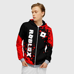 Толстовка 3D на молнии мужская ROBLOX, цвет: 3D-меланж — фото 2