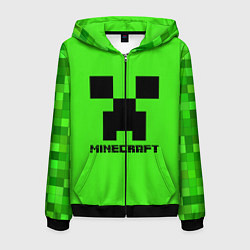 Мужская толстовка на молнии MINECRAFT