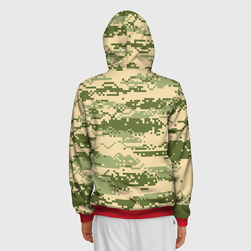 Мужская толстовка на молнии ВДВ СССР / 3D-Красный – фото 4