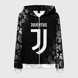 Толстовка 3D на молнии мужская JUVENTUS, цвет: 3D-белый