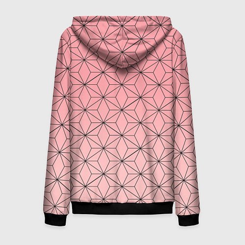 Мужская толстовка на молнии NEZUKO KAMADO / 3D-Черный – фото 2